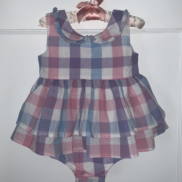 NWT Sweet Honey Classic Belle Bubble Poolside Plaid Dress 12M - Picture 14 of 14
